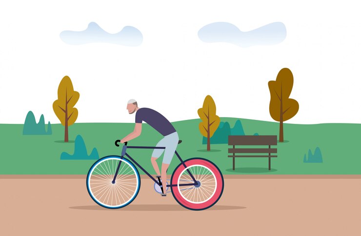montar en bicicleta