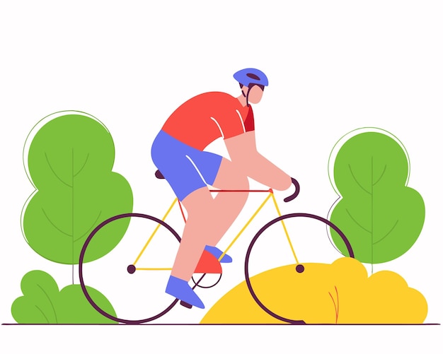 Montar una ilustración del concepto de bicicleta
