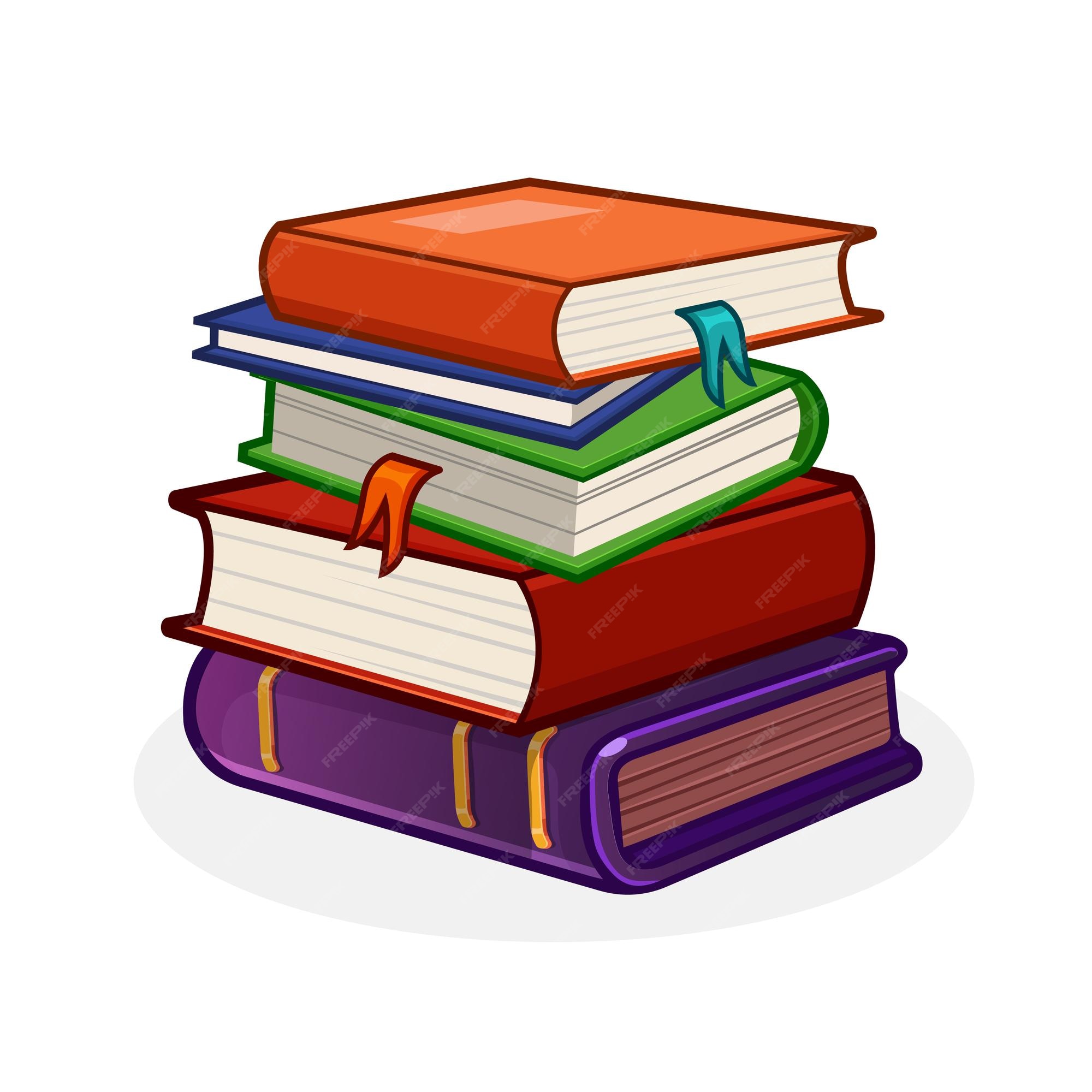 Montón de libros de texto. objetos de pila de dibujos animados de conocimiento académico para portada, vector | Vector Premium Montón de libros de texto. objetos de pila de dibujos animados de conocimiento académico para portada, vector | Vector Premium