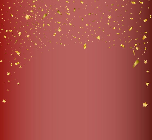 Montones de cintas y confeti diminutos de colores