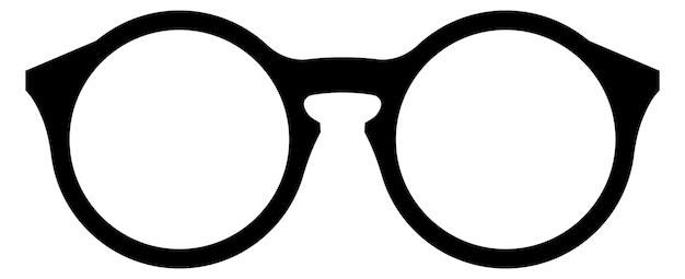 Montura de gafas silueta negra Elegante accesorio óptico