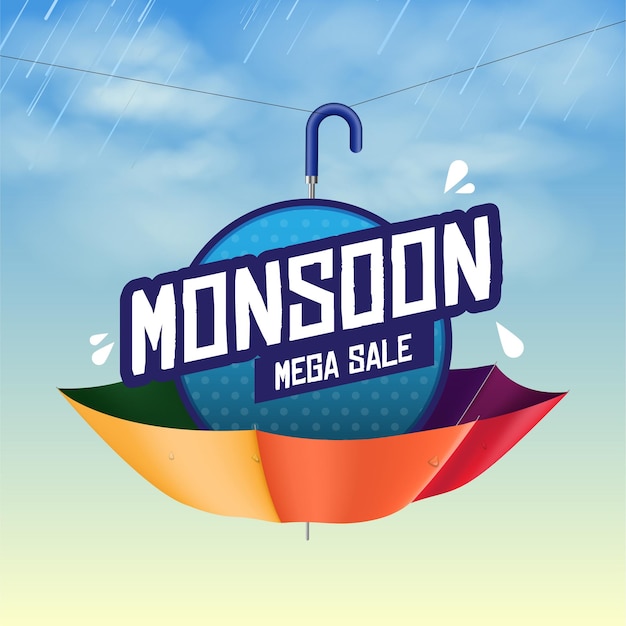 Monzón Mega venta ilustración vectorial