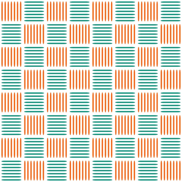 Moqueta verde y naranja diseño de patrones sin fisuras.
