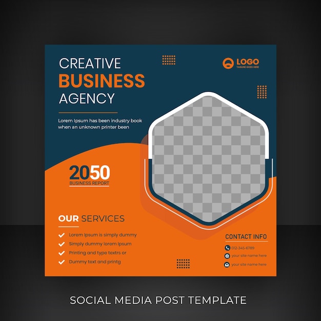 Mordan y las plantillas vectoriales creativas de publicaciones en redes sociales