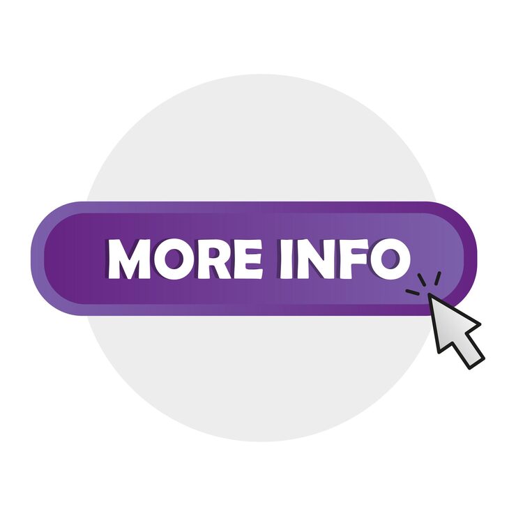 Vector more information button cursor click navigation violet call to action vector web element