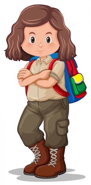 Una morena de carácter scout