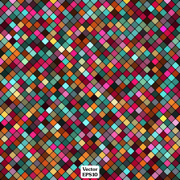 Vector mosaico abstracto colorido para sus propósitos de diseño