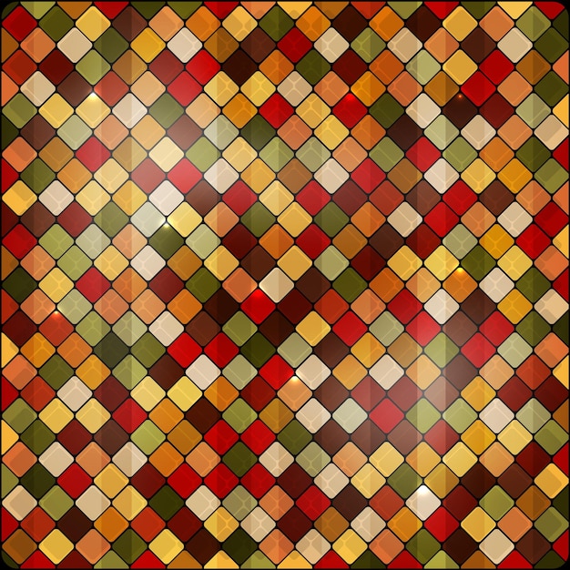 Mosaico colorido Azulejos de fondo vintage