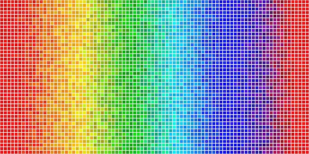 Mosaico sin costuras pixelart arco iris abstracto telón de fondo vívido