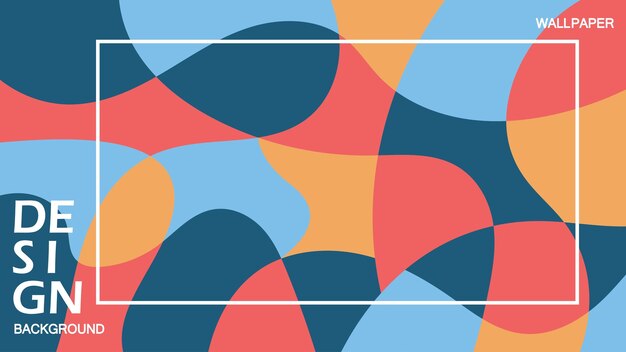 Mosaico de fondo colorido diseño de papel tapiz abstracto ilustración vectorial