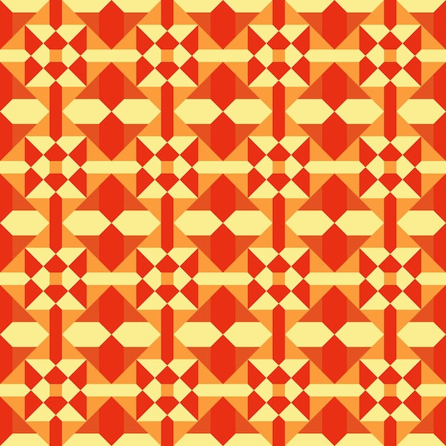 Mosaico geométrico vibrante