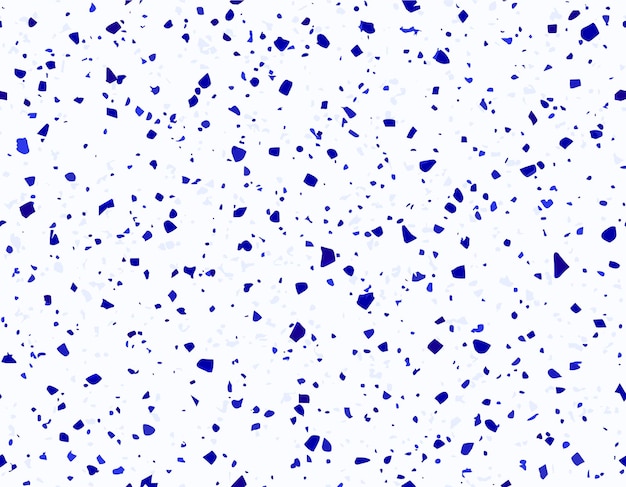 Mosaico de mosaico de azulejos de cerámica de terrazo blanco azul