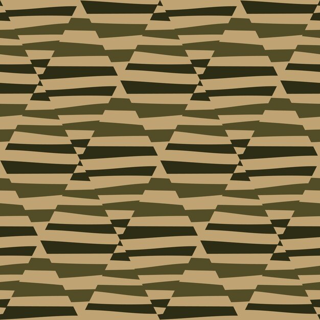 Mosaico de patrón geométrico rayado sin costuras Adorno de líneas abstractas decorativas