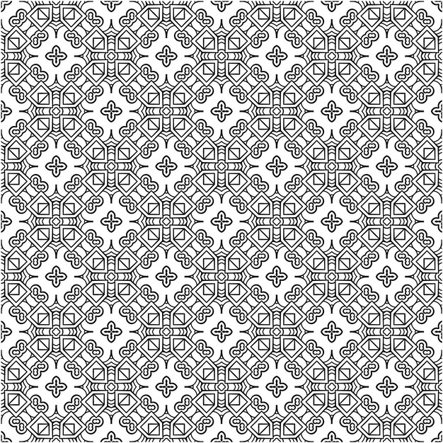 Mosaico de patrones sin fisuras diseño estilo decorativo