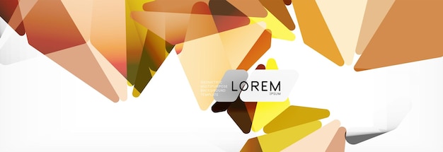 Mosaico triangular de estilo poli bajo fondo geométrico abstracto vector poligonal diseño tecnológico brillante blanco abstracto