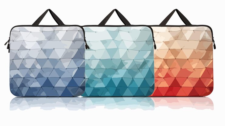 Vector mosaico triangular de modelo de caso de contabilidad de malla profesional