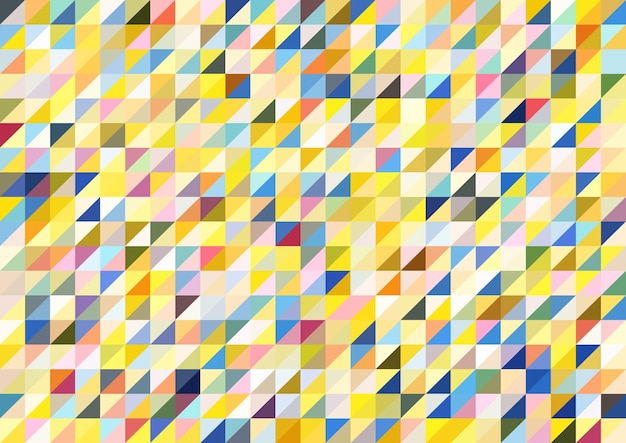 Mosaico de triángulos multicolores diseño para la portada de fondo protector de pantalla del sitio web y idea creativa La idea de diseño de interiores estilo corporativo y creatividad decorativa