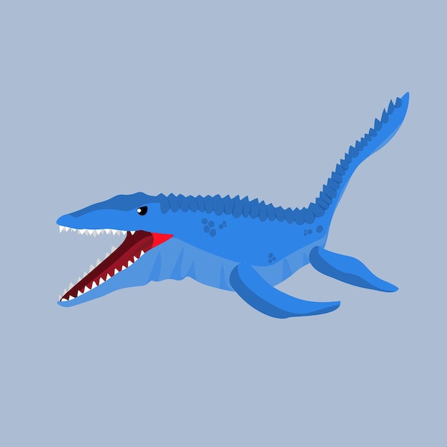 Mosasaurio Dinosaurio Carnívoro Gran depredador marino que caza peces y reptiles marinos más pequeños