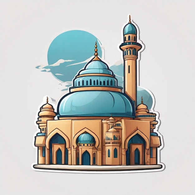 Vector mosque vector background