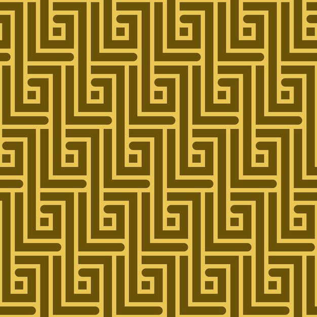Vector mostaza abstracto patrón inconsútil con zigzags rectangulares en vector