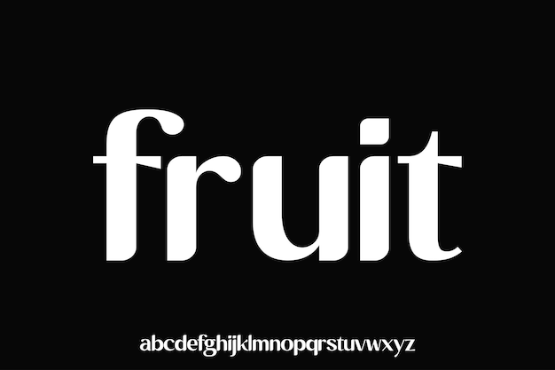 Mostrar diseño vectorial de fuente alfabética adecuado para titulares, carteles, portadas de logotipos y muchos más