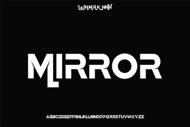 Mostrar el diseño vectorial de la fuente del alfabeto adecuado para el logotipo del cartel del titular y muchos más