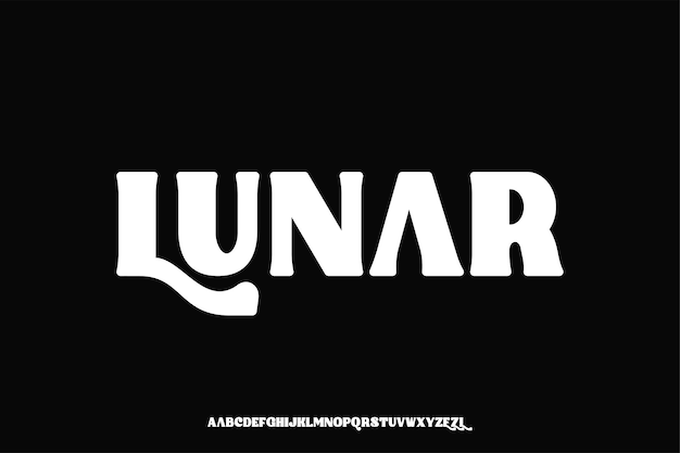 Mostrar el diseño vectorial de la fuente del alfabeto adecuado para el título del cartel, el logotipo de la revista y muchos más