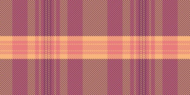 Mostrar fondo a cuadros, espacio de copia vectorial, textil sin costuras de tartán, tela de toalla, patrón de comprobación de textura en colores magenta y rojo