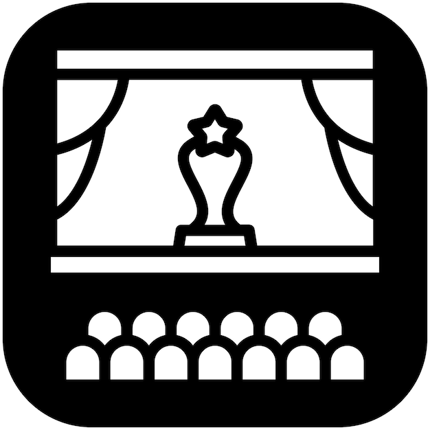 Mostrar la ilustración del icono vectorial del conjunto de iconos de eventos de premios