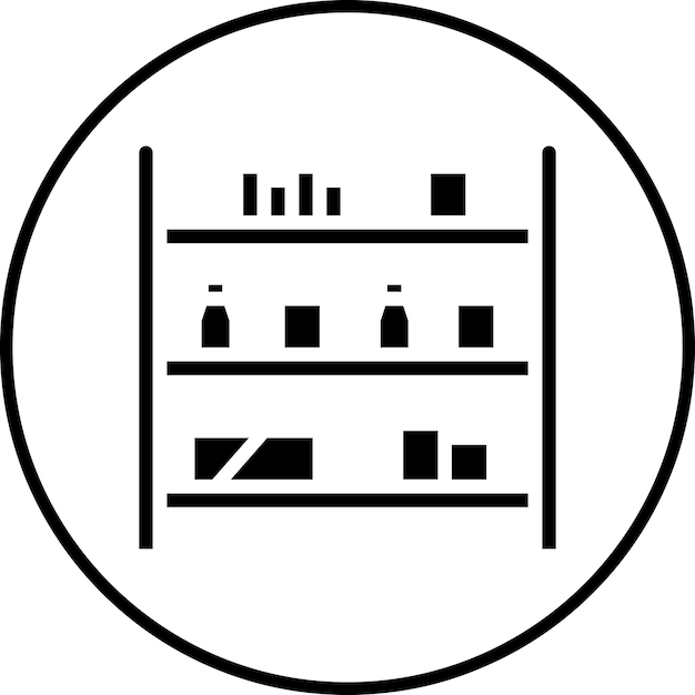 Mostrar la imagen vectorial del ícono del artículo Se puede utilizar para el supermercado