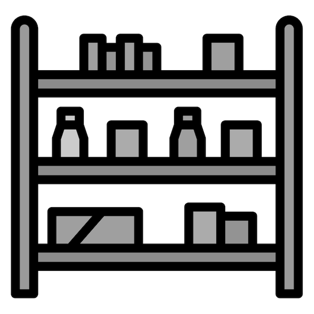 Mostrar la imagen vectorial del ícono del artículo Se puede utilizar para el supermercado
