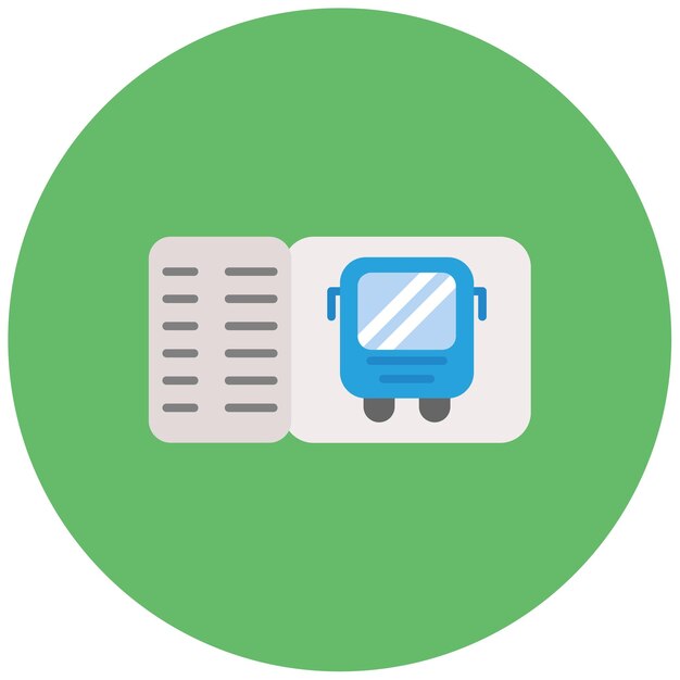 Mostrar la imagen vectorial del icono del autobús Se puede utilizar para el marketing