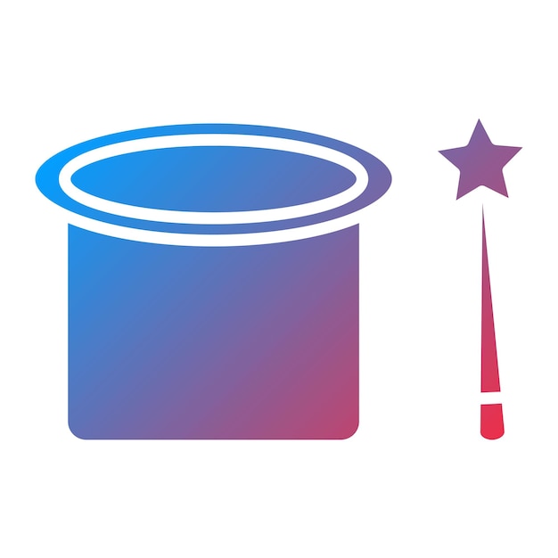 Mostrar imagen vectorial de icono mágico Se puede usar para fiestas y celebraciones