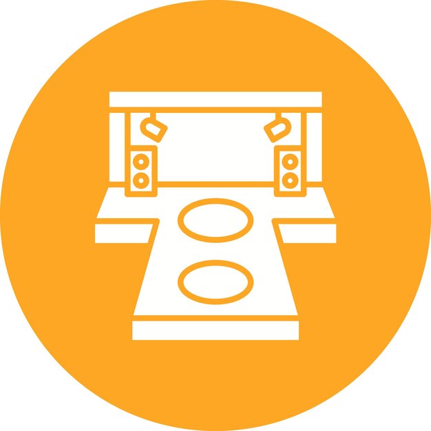 Mostrar imagen vectorial de icono de moda Se puede utilizar para la agencia de modelos