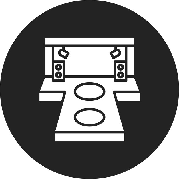 Mostrar imagen vectorial de icono de moda Se puede utilizar para la agencia de modelos