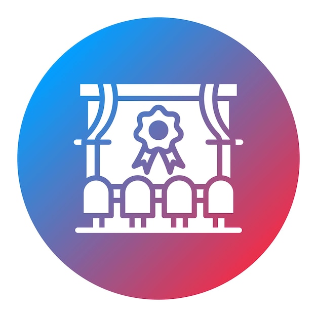 Mostrar imagen vectorial del icono del premio Se puede utilizar para eventos de premios
