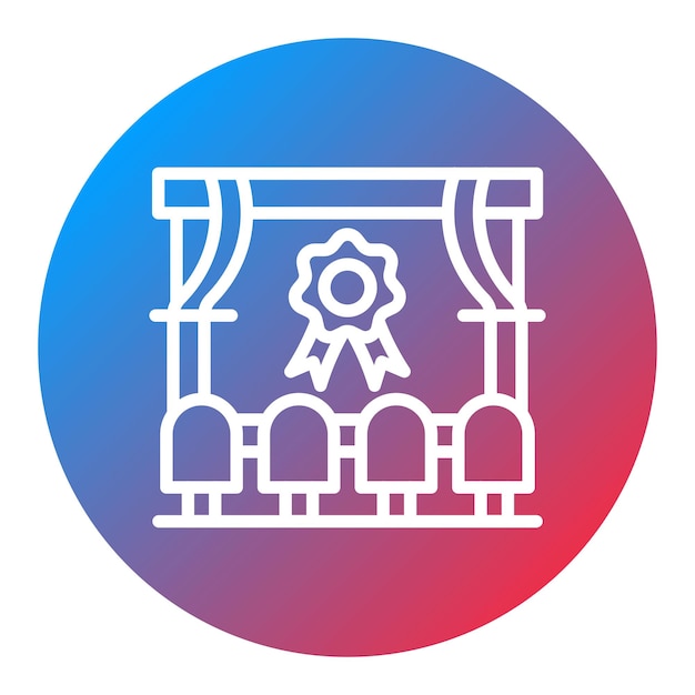 Mostrar imagen vectorial del icono del premio Se puede utilizar para eventos de premios