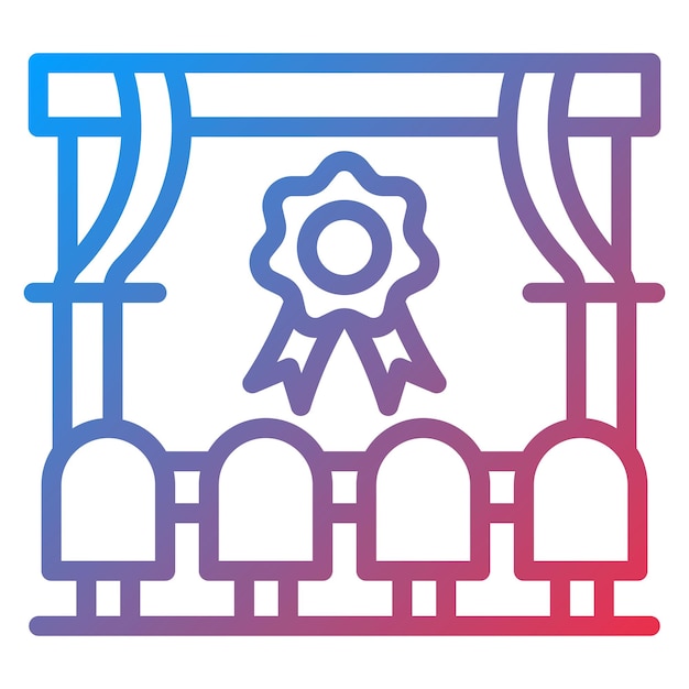 Mostrar imagen vectorial del icono del premio Se puede utilizar para eventos de premios