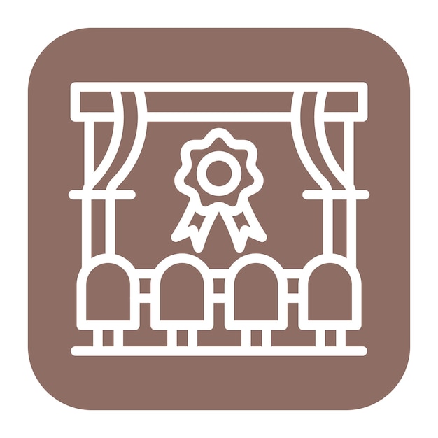 Mostrar imagen vectorial del icono del premio Se puede utilizar para eventos de premios
