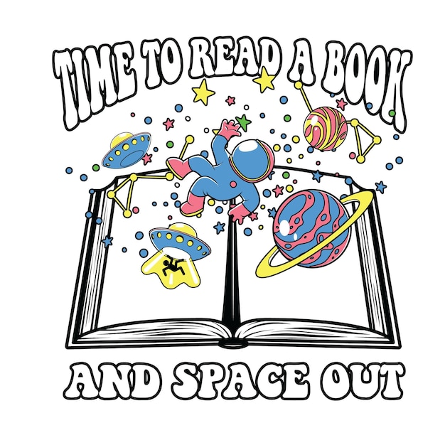 Motivación de lectura camiseta SVG Motivación diseño vectorial de lectura