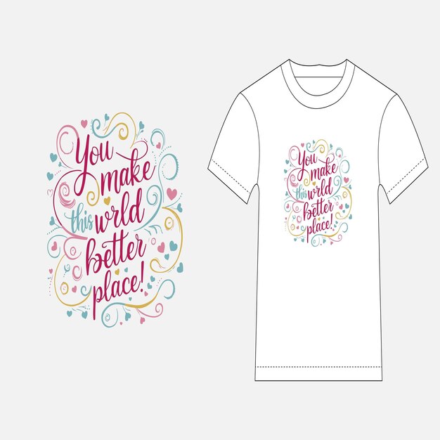 motivación tipografía diseño de camisetas