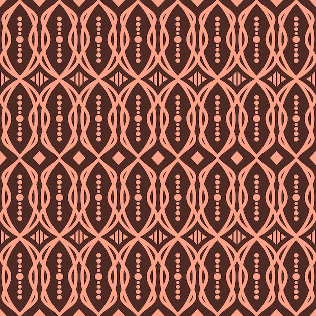 Motivo batik de patrones sin fisuras Patrón étnico geométrico Diseño tradicional para la ilustración de vector de tela de fondo