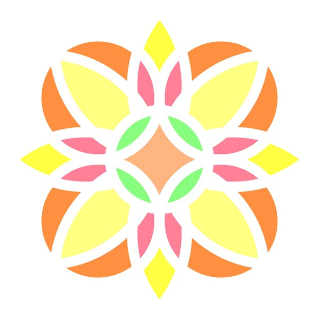 motivo de flor elemento de diseño icono de flor
