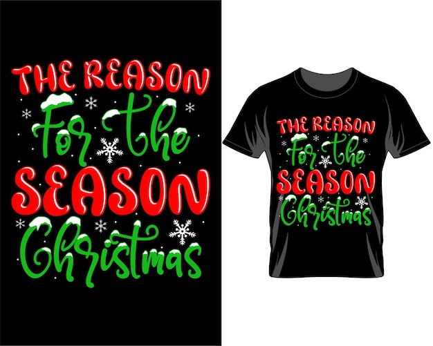 El motivo de la temporada Navidad cita vector de diseño de camiseta