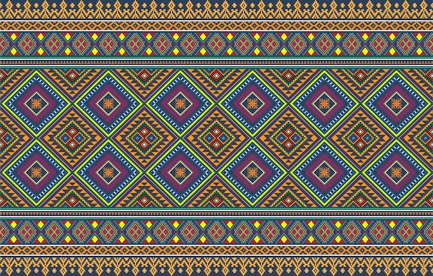 Motivos aztecas vector diseño de patrones sin fisuras. Ilustración de fondo de una plantilla de patrón tribal