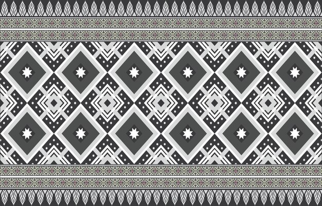 Motivos aztecas vector diseño de patrones sin fisuras. Ilustración de fondo de una plantilla de patrón tribal