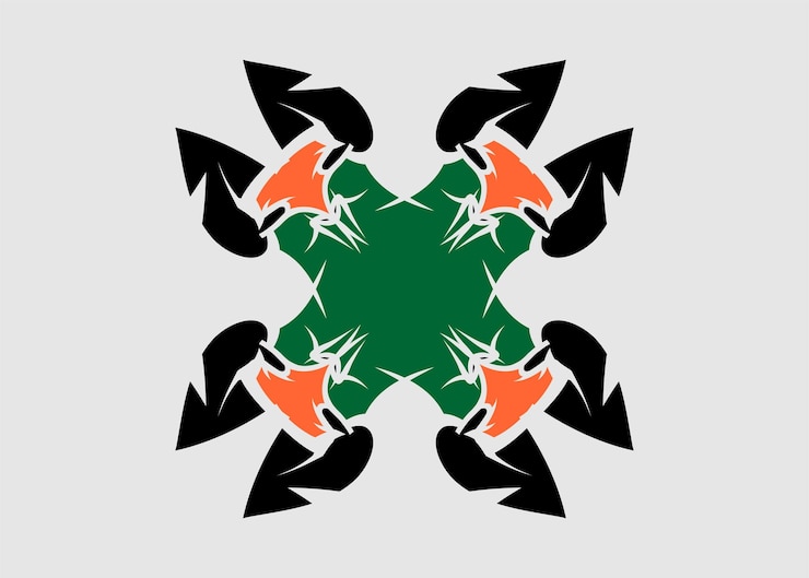 Vector motivos florales vectoriales con colores atractivos para decoración de telas u otros