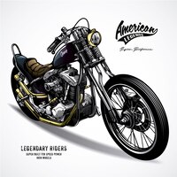 Vector moto americana legendaria