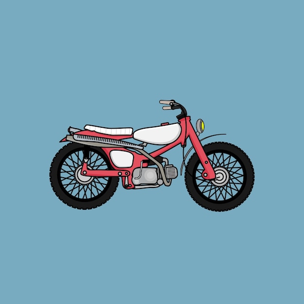 Moto retro de diseño vintage vectorial