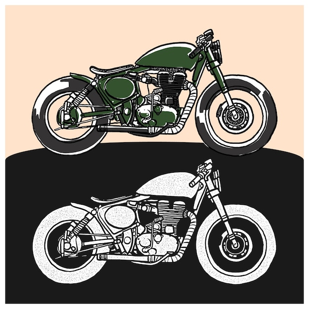 Motocicleta clásica 06